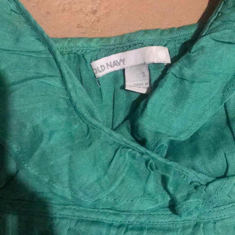 2 for $15/ Sexy ruffle strappy tank green Old Navy - Picture 7 of 8
